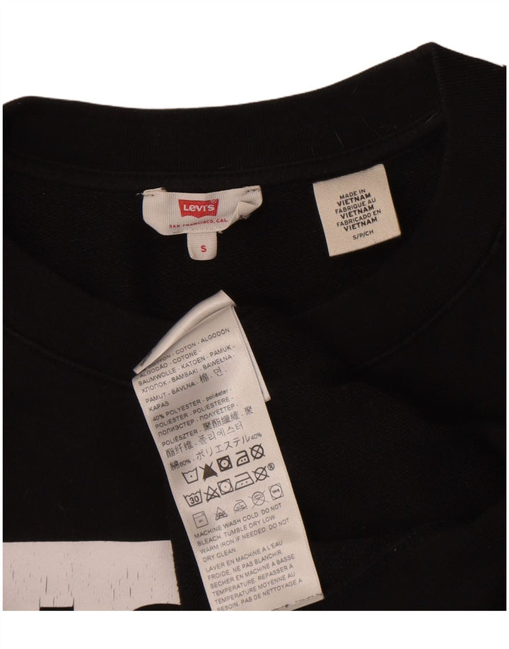 Levi's Damen-Sweatshirt mit Grafik-Übergröße, Gr. 10, Größe S, Schwarz, Baumwolle