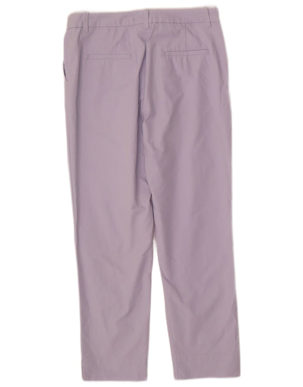 Marks & Spencer Gerade Chino-Hose für Damen, UK 10, Größe S, W28, L26, Lila