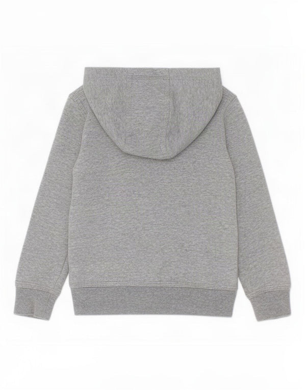 Nike Jungen-Kapuzenpullover mit Reißverschluss, 3–4 Jahre, XS, grau gefleckte Baumwolle