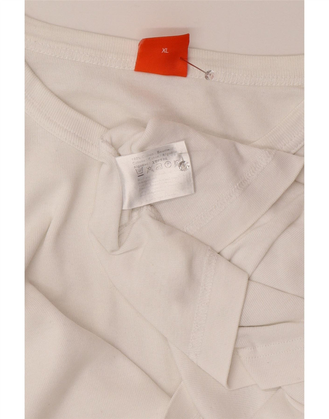 HUGO BOSS Herren T-Shirt Top XL weiße Baumwolle