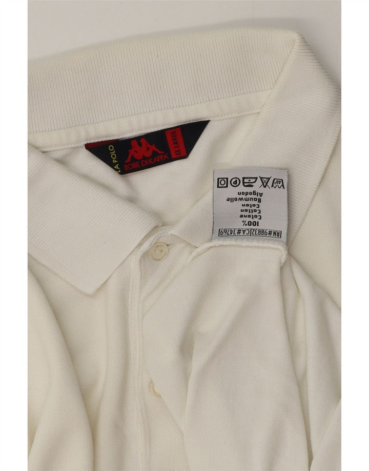 Kappa Herren Poloshirt 2XL Weiße Baumwolle