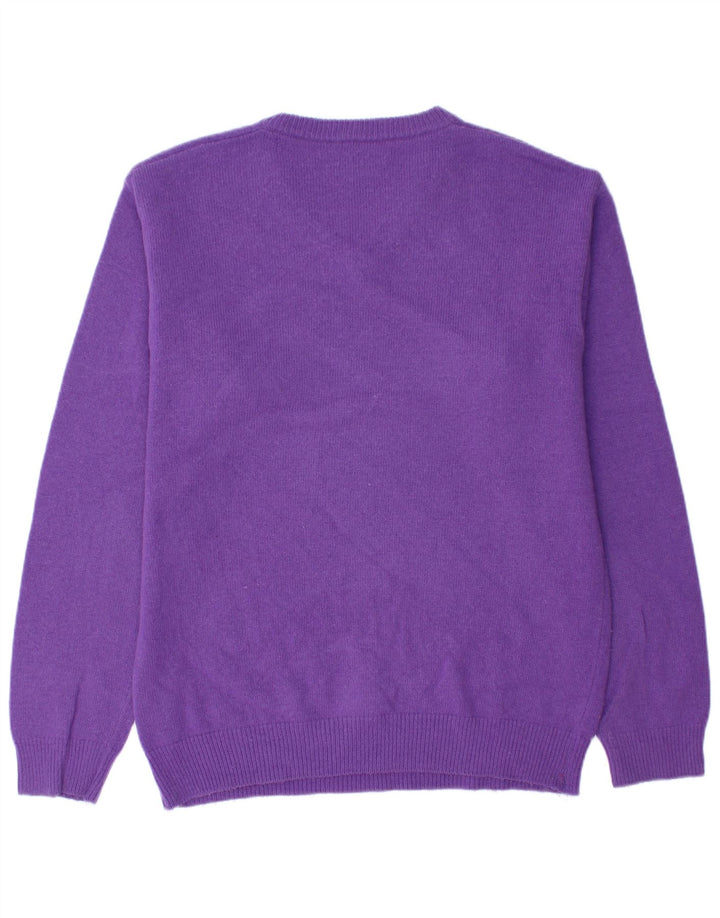 Marlboro Classics Herren-Pullover mit V-Ausschnitt, 2XL, lila Wolle