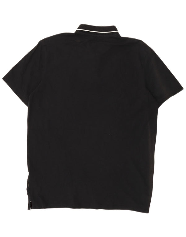 Jack & Jones Herren Poloshirt 2XL schwarz gestreift aus Baumwolle