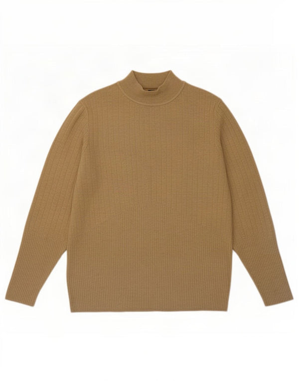 Marks & Spencer Damen Rollkragenpullover Pullover UK 22 3XL Braune Viskose