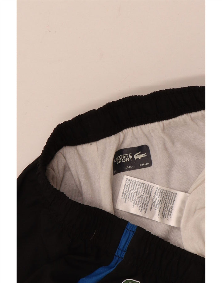 Lacoste Jungen-Trainingshose, Jogginghose, 15–16 Jahre, schwarzes Polyester