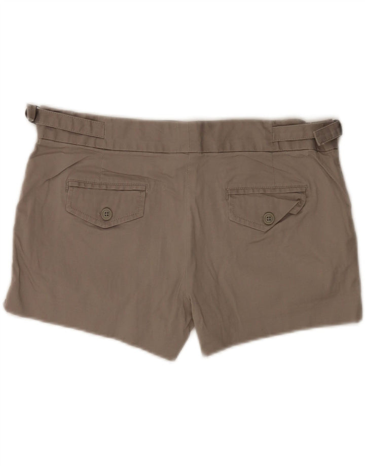 Gap Damen Chinoshorts UK 12 Medium W32 Graue Baumwolle