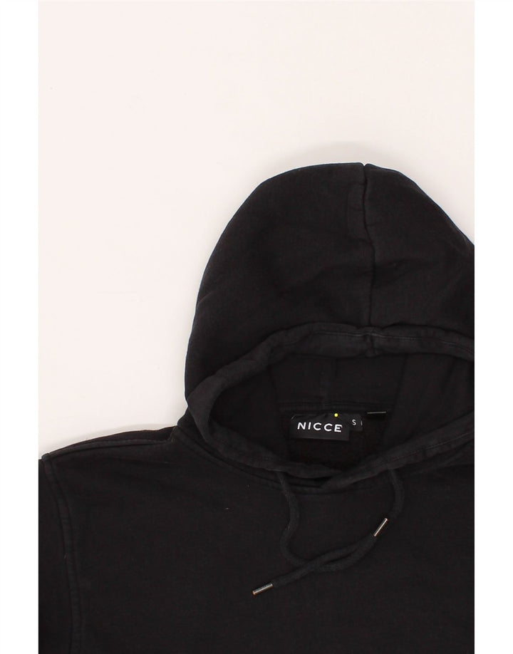 NICCE Mens Hoodie Jumper Small Black Cotton Vintage Nicce and Second-Hand Nicce from Messina Hembry 