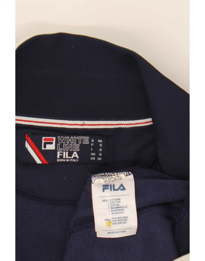 Fila Herren-Trainingsanzug-Oberteil, Jacke, Größe S, marineblau, Baumwolle