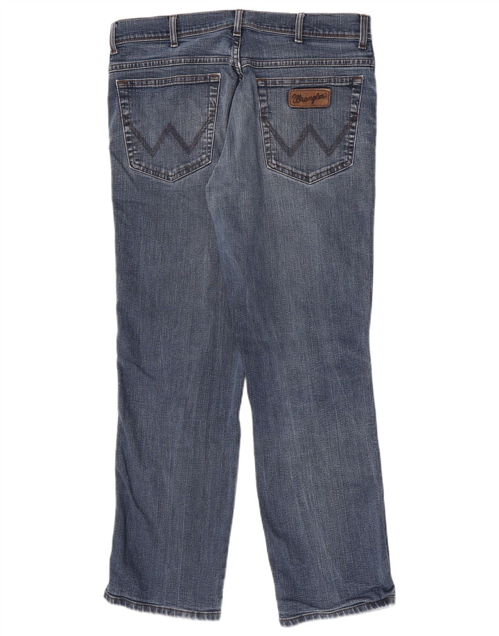Wrangler Herren Texas Straight Jeans W34 L30 Blaue Baumwolle