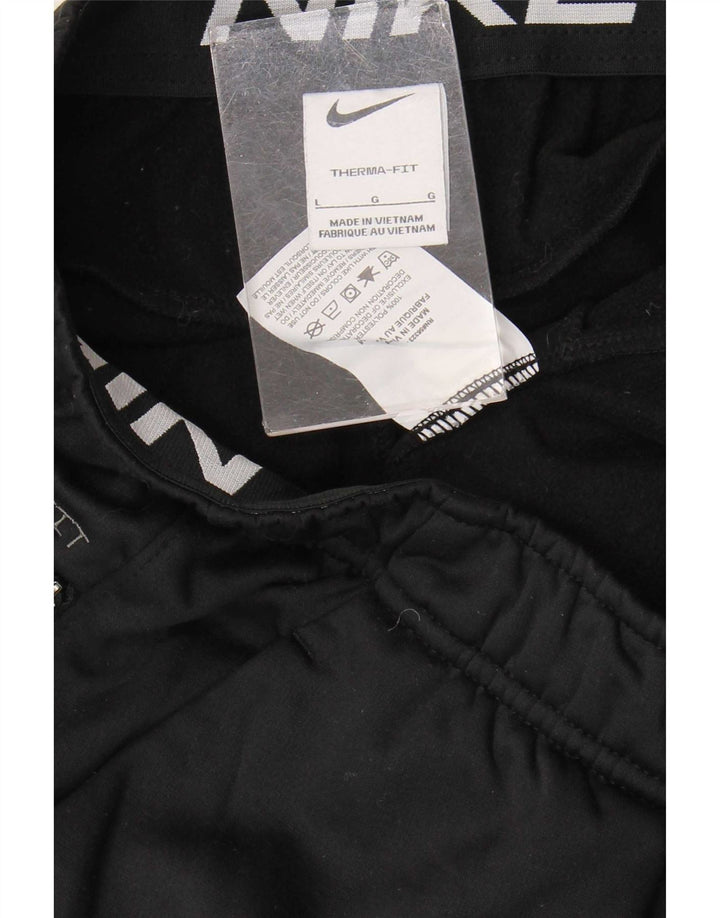 Nike Herren Therma-Fit-Trainingshose, Jogginghose, Größe L, Schwarz, Polyester