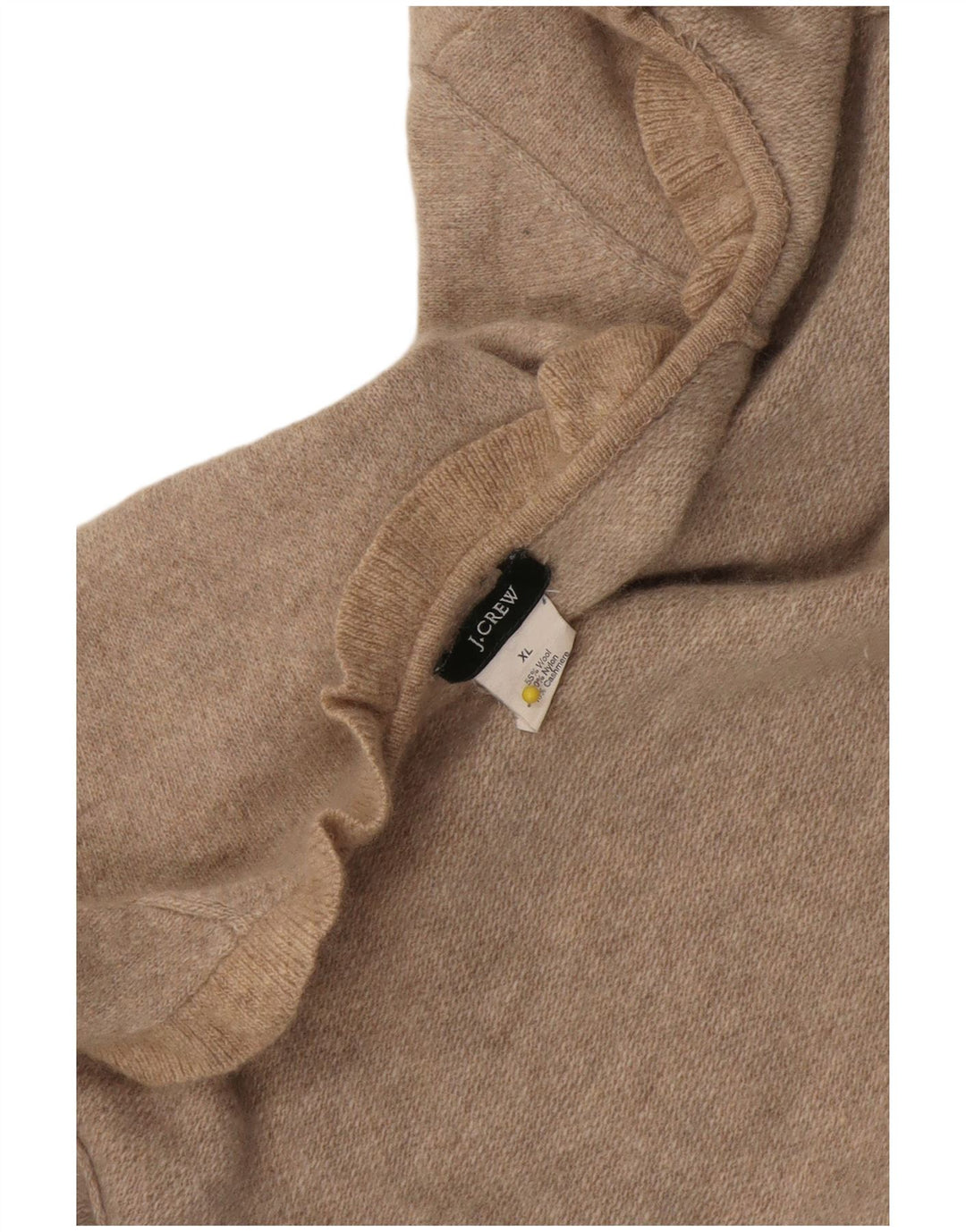 J. Crew Damen Strickjacke UK 18 XL Beige Wolle