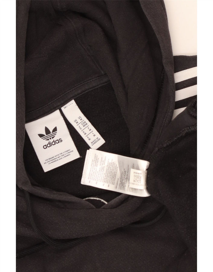 Adidas Herren Graphic Hoodie Pullover Mittelschwarze Baumwolle