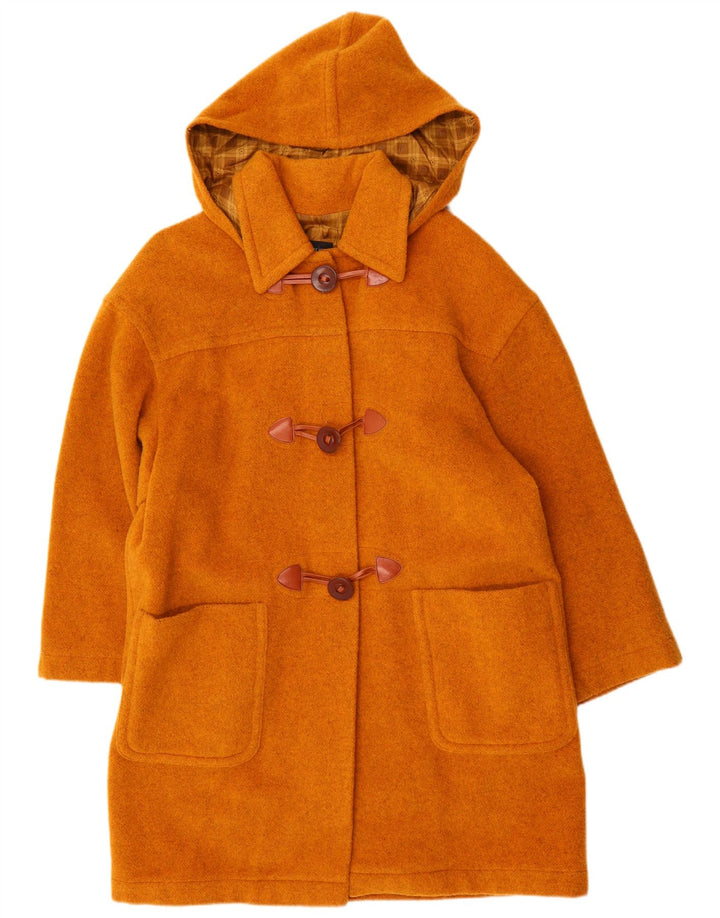 SUPERIOR Damen Dufflecoat mit Kapuze UK 18 XL Orange Wolle