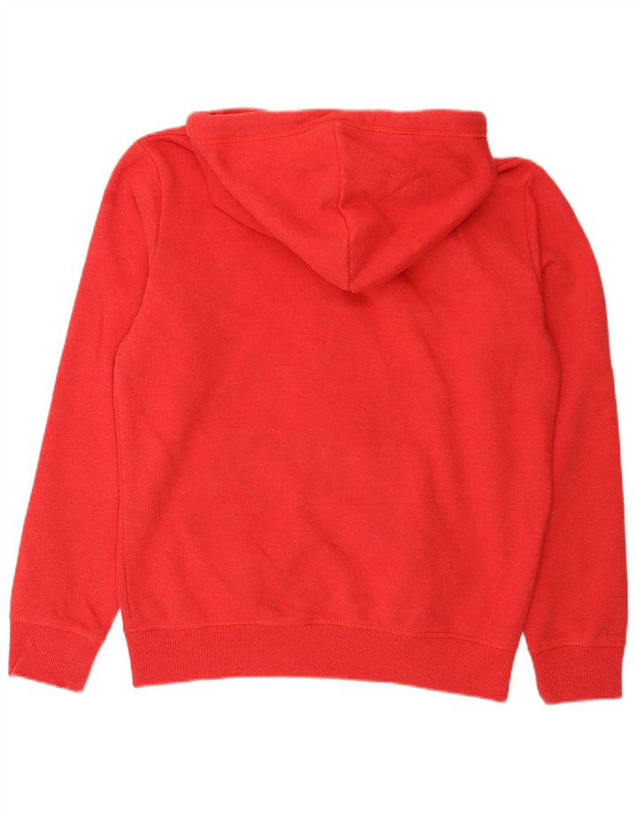 Superdry Herren-Kapuzenpullover mit Reißverschluss, groß, aus roter Baumwolle