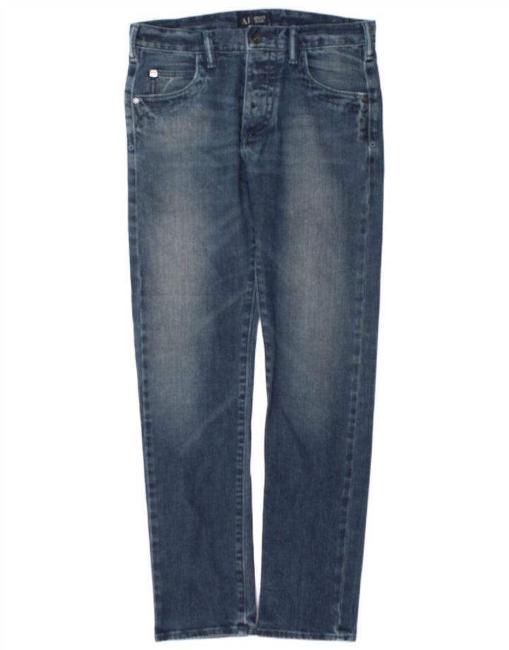Armani Herren Slim Jeans W32 L32 Blaue Baumwolle