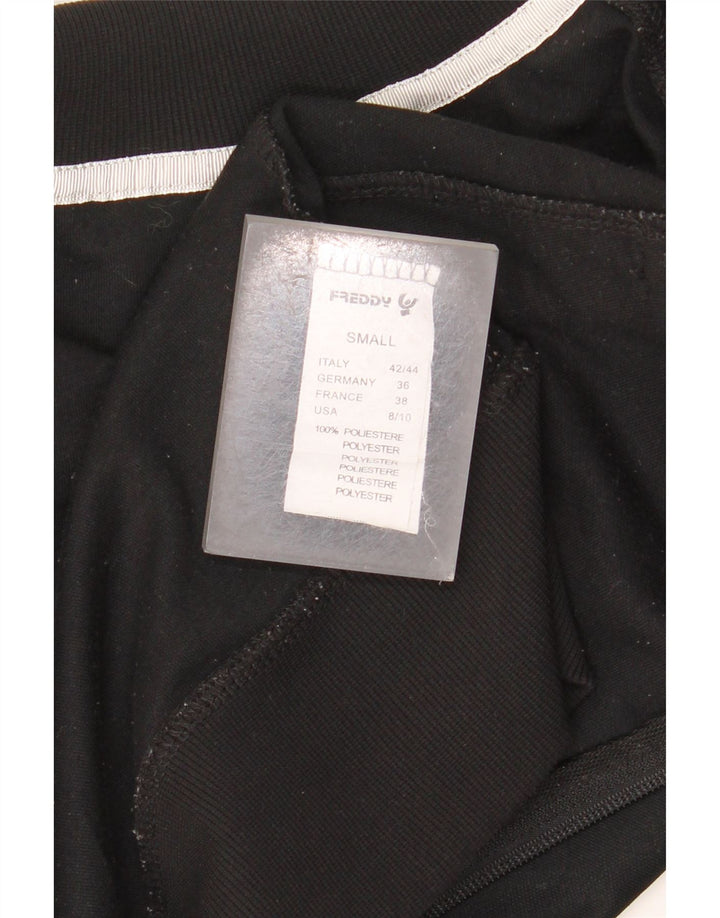 Freddy Damen-Trainingsanzugoberteil mit Grafik, Gr. 10, Größe S, Schwarz, Polyester