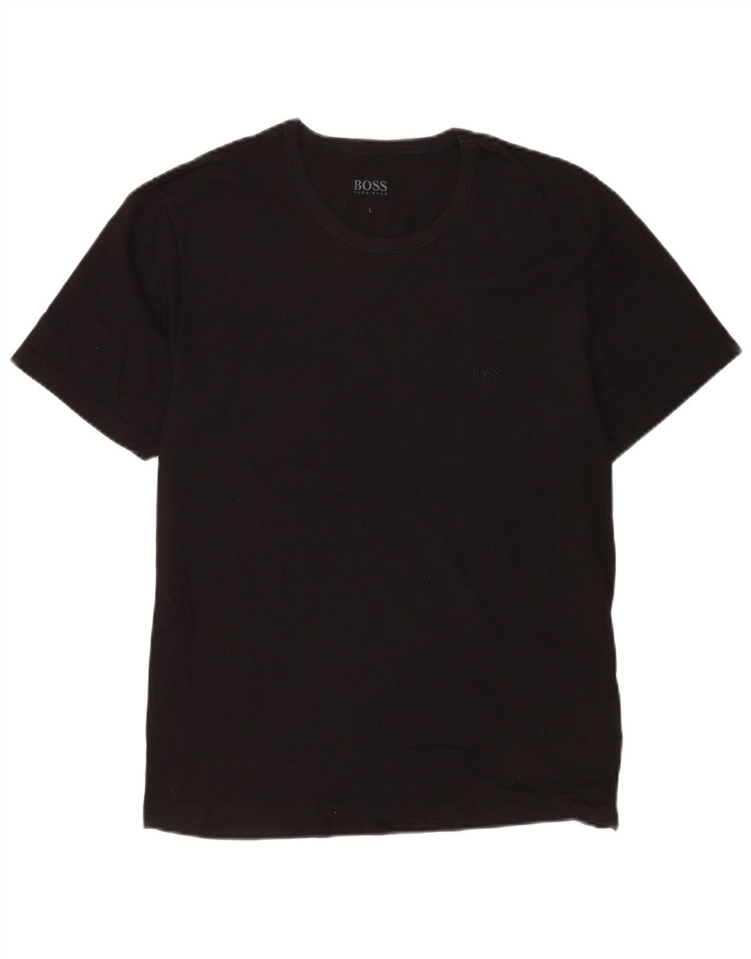 Hugo Boss Herren T-Shirt Top Large Schwarz Baumwolle