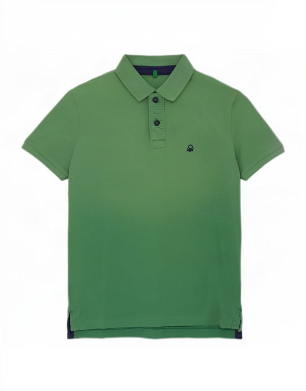 Benetton Herren Poloshirt Large Grün