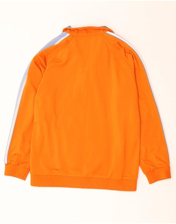 Champion Jungen-Trainingsanzug-Top-Jacke, 11–12 Jahre, Größe L, Orange, Farbblock