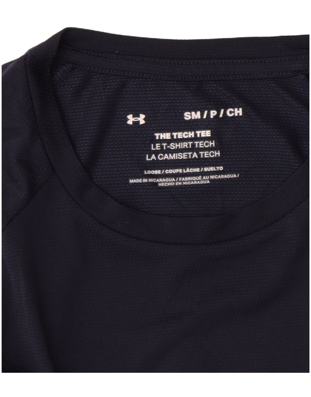 Under Armour Herren T-Shirt Top Small Marineblau Polyester