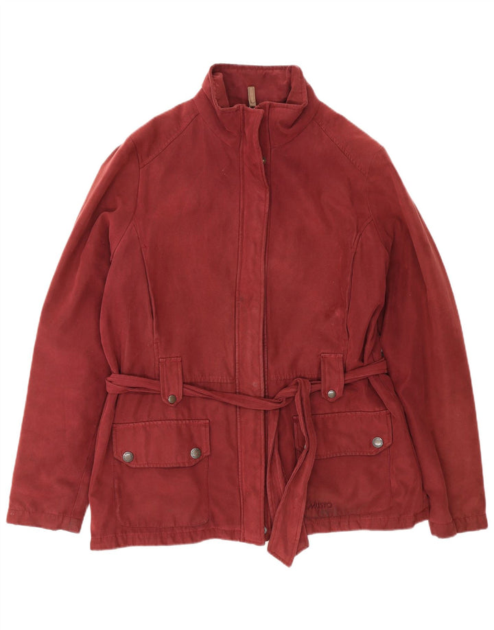 Musto Womens Utility Jacke UK 16 Large Burgund Polyester