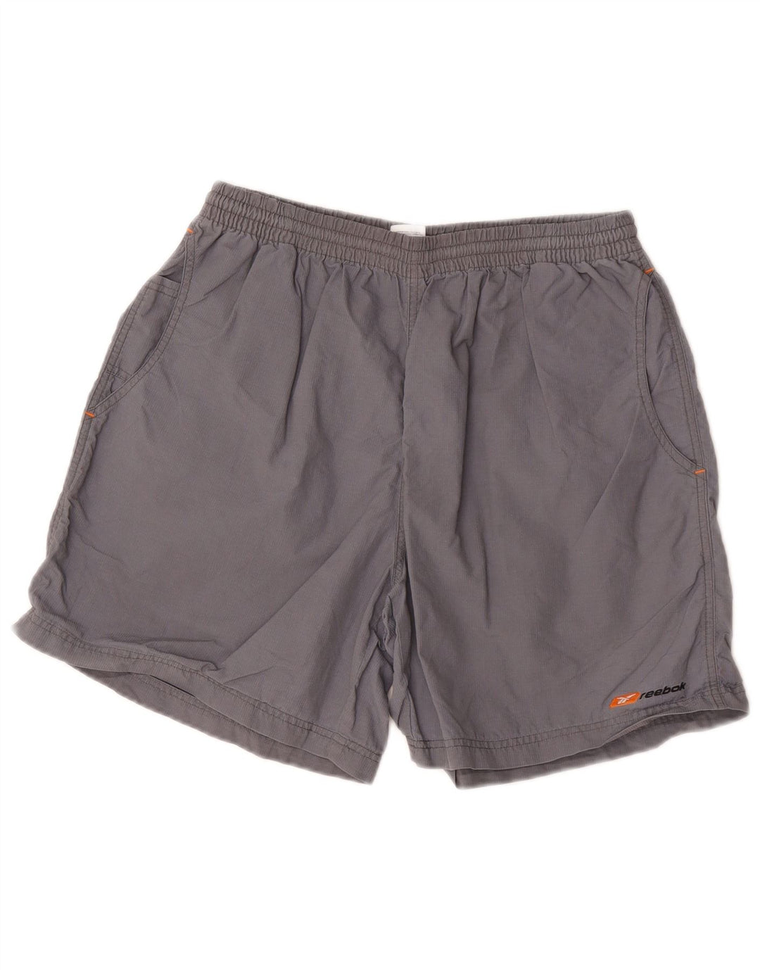 Reebok Herren Sportshorts Mittelgraues Nylon