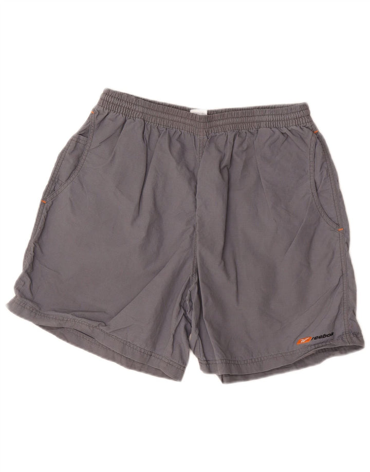 Reebok Herren Sportshorts Mittelgraues Nylon