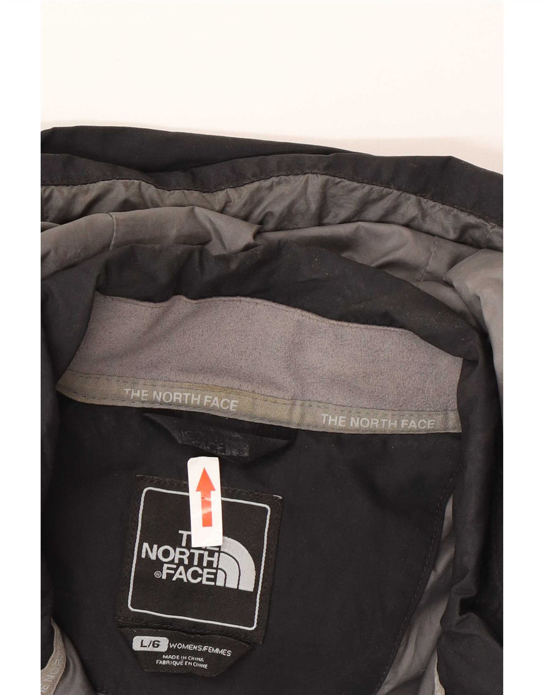 The North Face Damen wasserdichte Kapuzenjacke UK 16 Large Schwarz