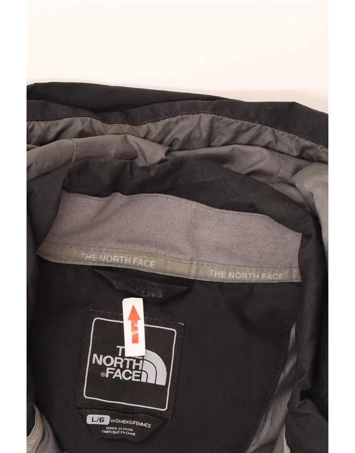 The North Face Damen wasserdichte Kapuzenjacke UK 16 Large Schwarz