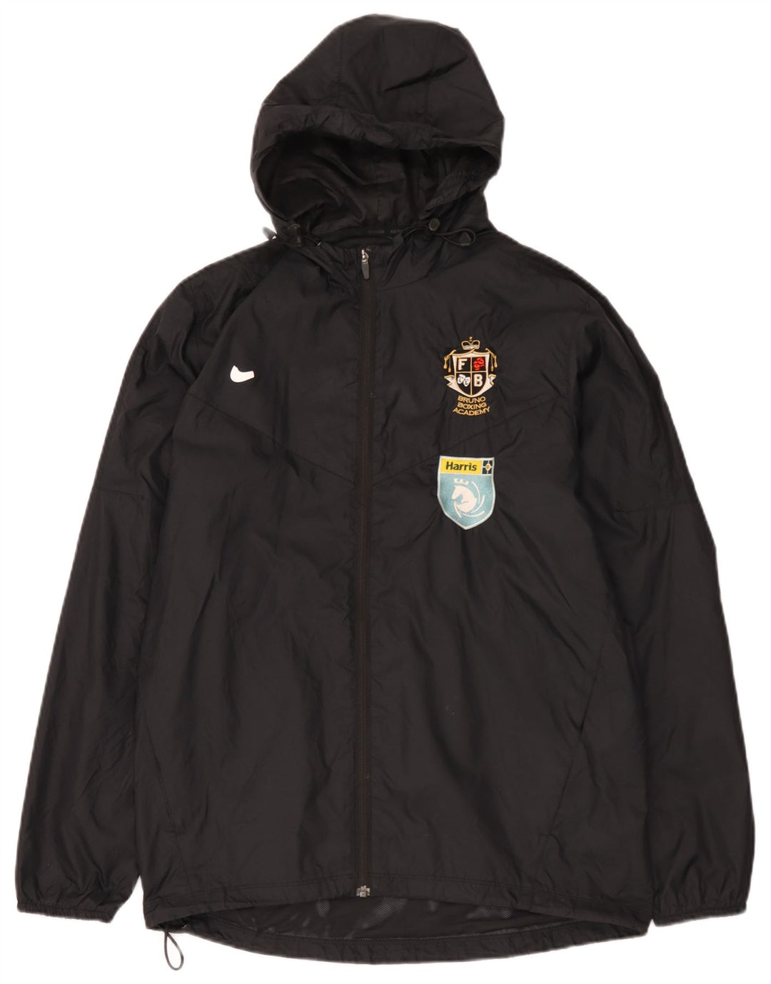 Nike Herren-Regenjacke mit Kapuze, UK 38, mittelschwarzes Nylon