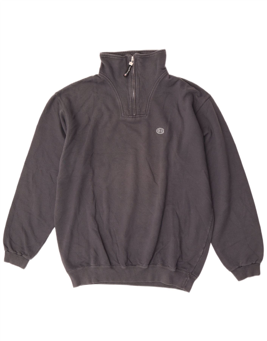 Champion Herren-Sweatshirt mit Reißverschluss, 2XL, graue Baumwolle