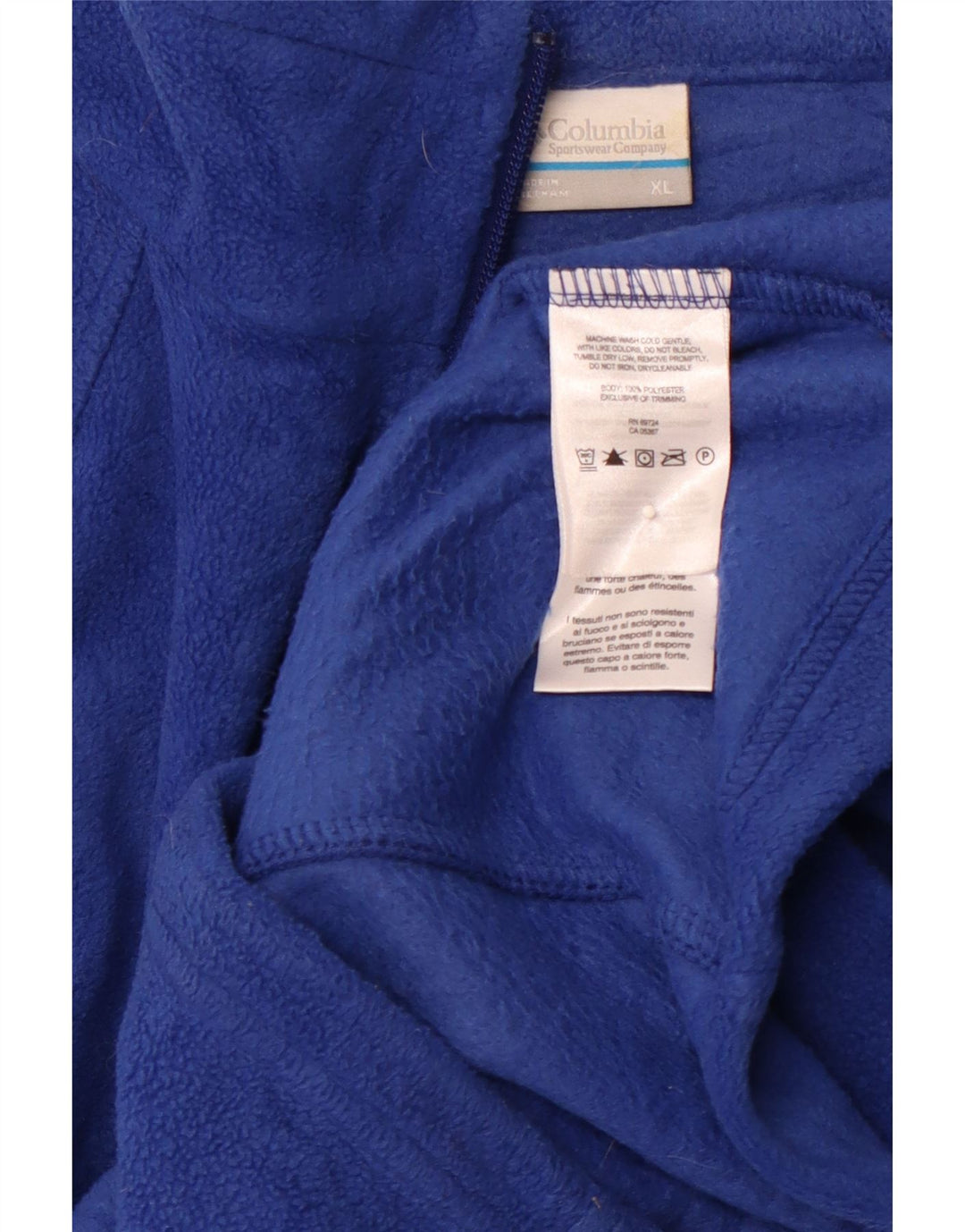COLUMBIA Damen Fleecejacke UK 18 XL Blau Polyester