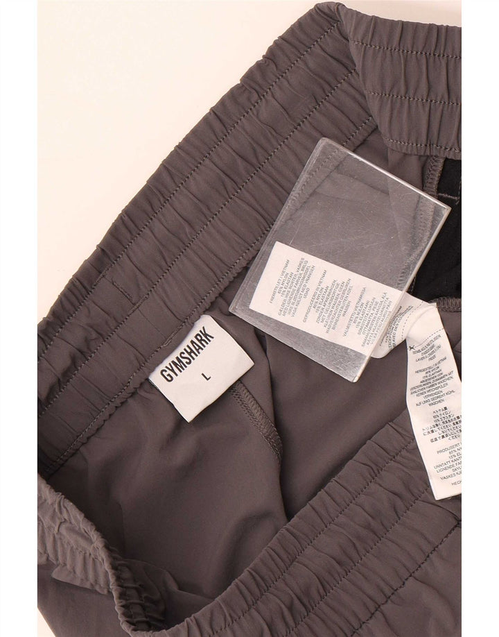 Gymshark Herren Cargo-Badeshorts, groß, aus grauem Nylon