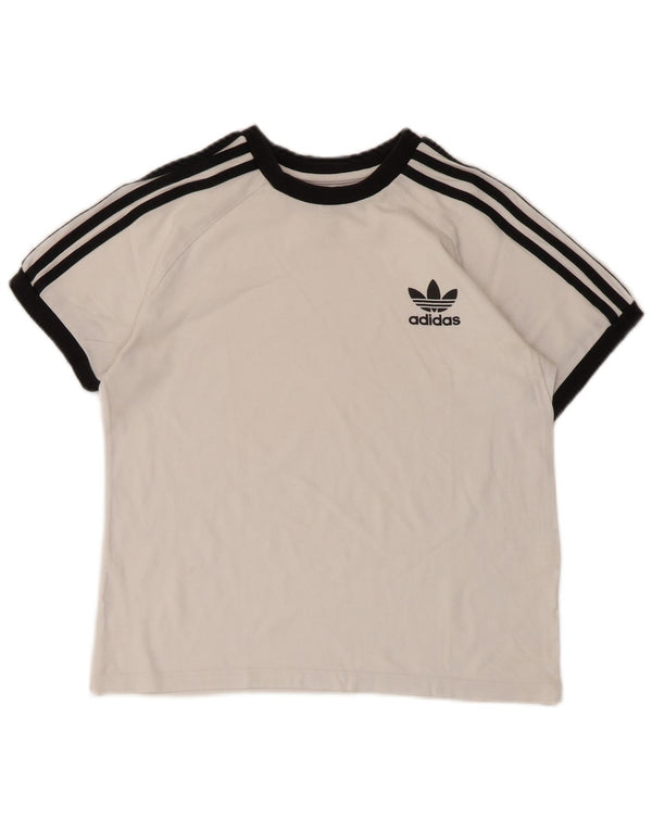 Adidas Jungen T-Shirt Top 11-12 Jahre Medium Weiß