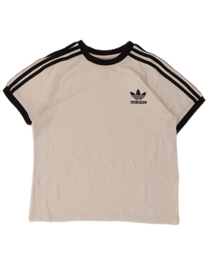 Adidas Jungen T-Shirt Top 11-12 Jahre Medium Weiß