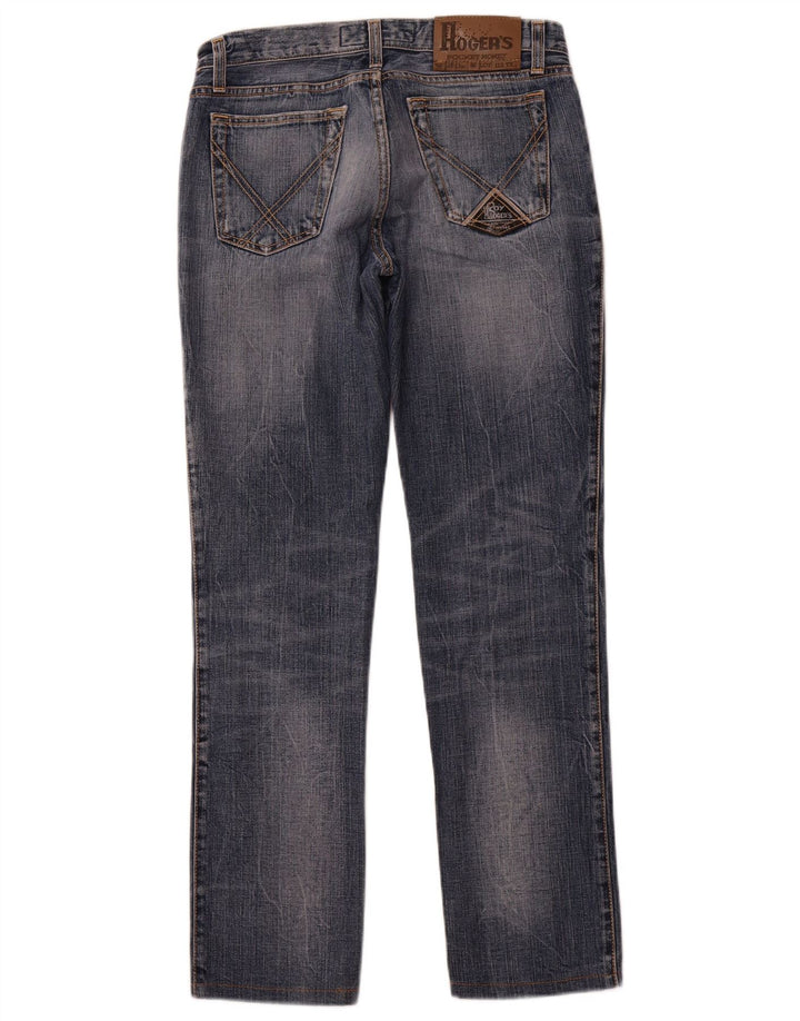 ROY ROGERS Damen Straight Jeans W29 L30 Blaue Baumwolle