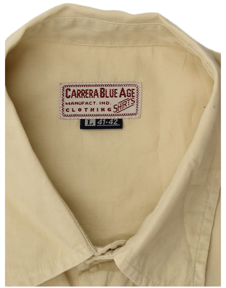 Carrera Herrenhemd Größe 41/42 Large Beige