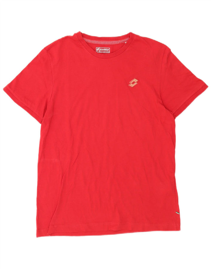 Lotto Herren T-Shirt Top Large Rot Baumwolle