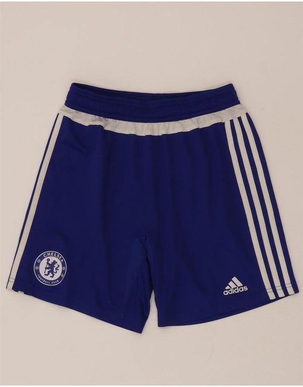 Adidas Climacool Graphic Sportshorts für Jungen, 11–12 Jahre, blaues Farbblockdesign