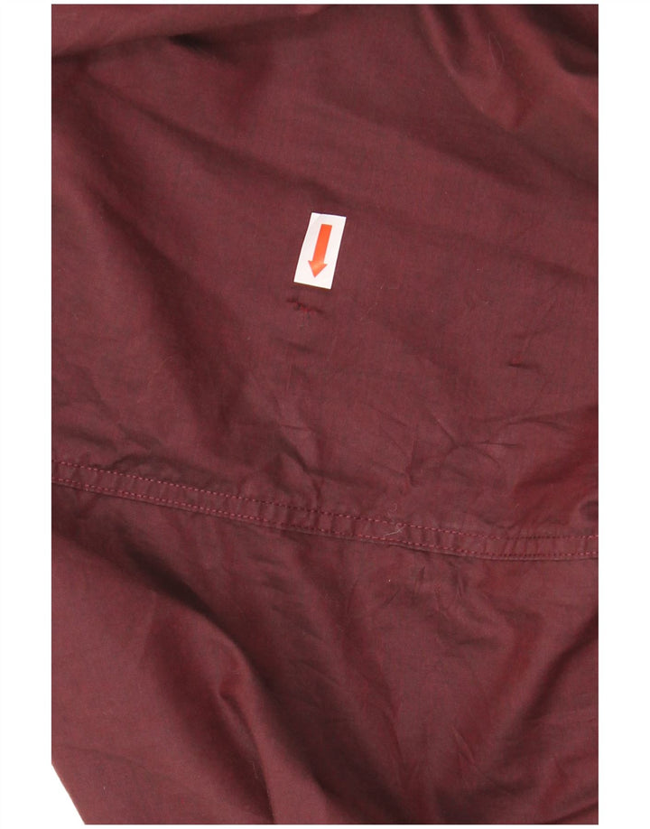 CALVIN KLEIN Herren-Hemd mit normaler Passform, Größe 18 2XL, kastanienbraune Baumwolle