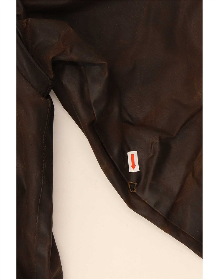 John Partridge Herrenjacke aus gewachster Baumwolle, Größe 40, Braun
