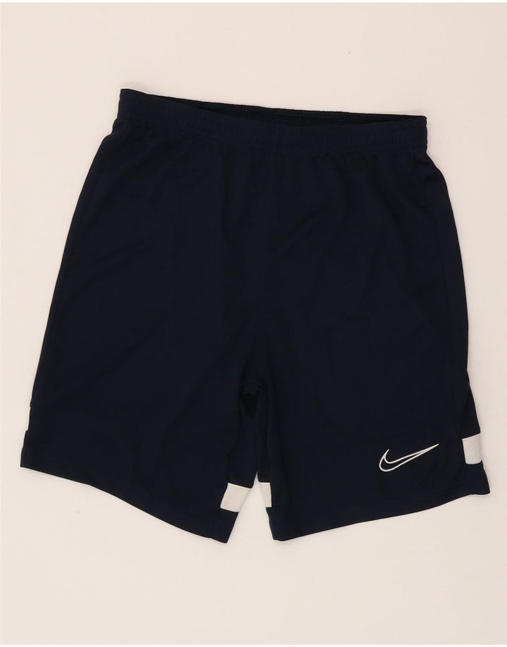 NIKE Dri Fit Sportshorts für Jungen, 12–13 Jahre, Größe L, Marineblau, Farbblock