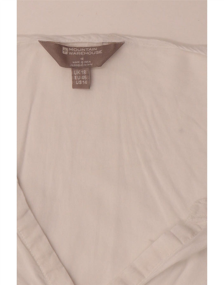 Mountain Warehouse Damen-Pulloverhemd, UK 18, XL, weiße Baumwolle