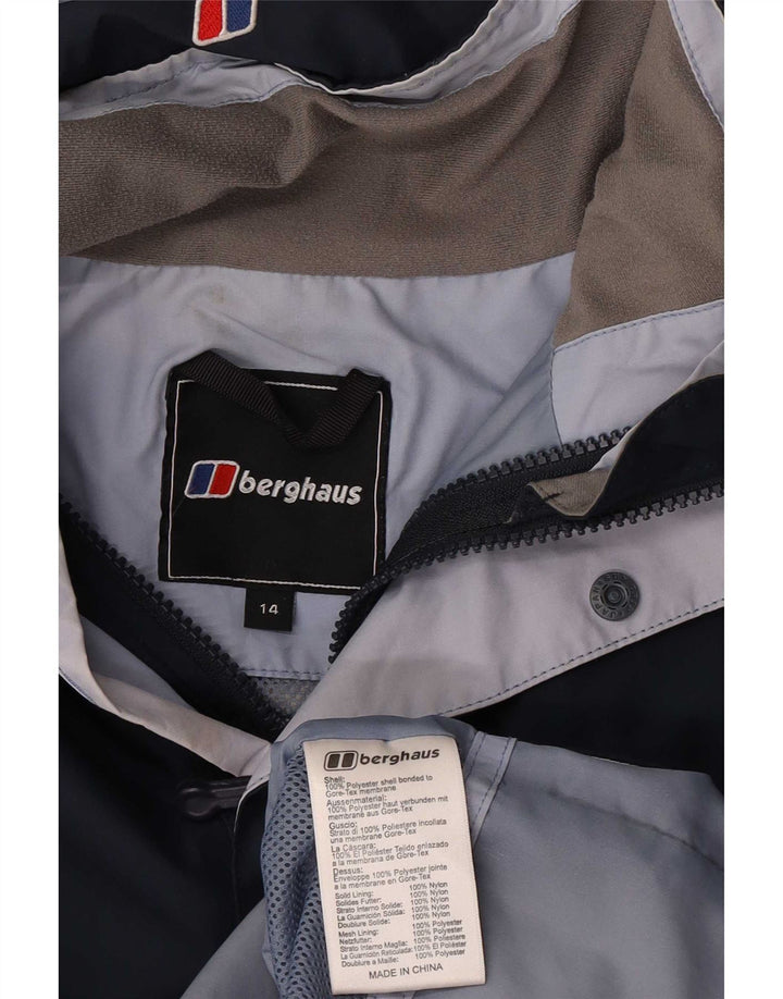 Berghaus Damen Regenjacke mit Kapuze UK 14 Large Marineblau Polyester