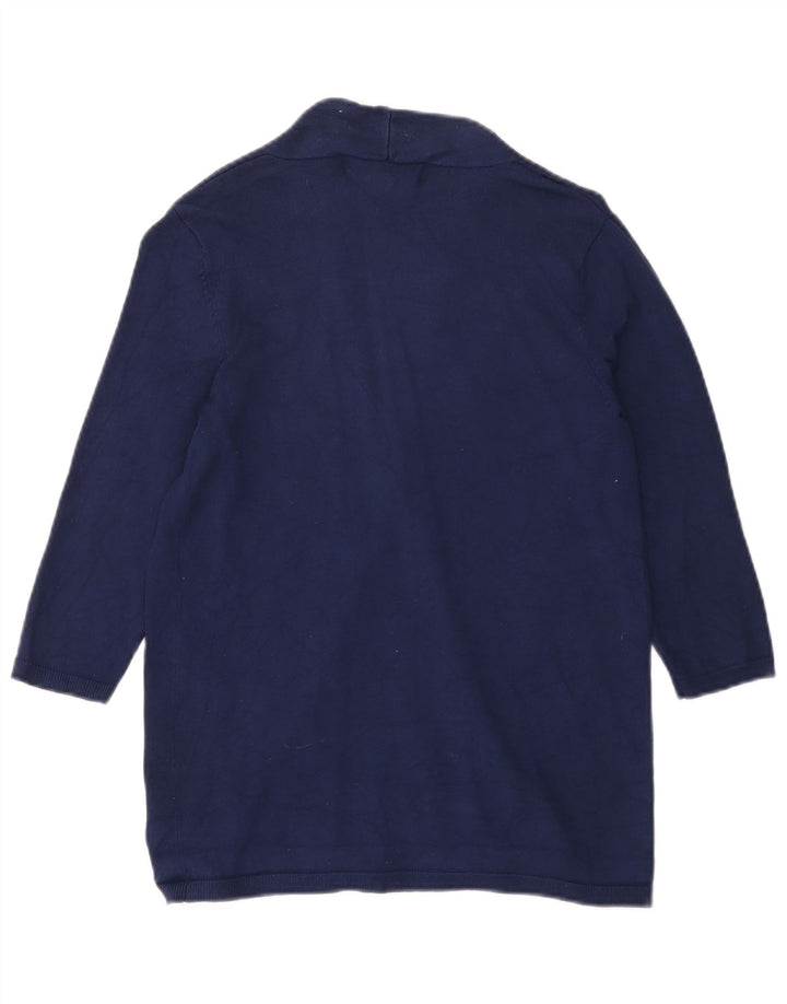Zara Damen-Cardigan mit 3/4-Ärmeln, offen, Gr. 12, mittelmarineblau