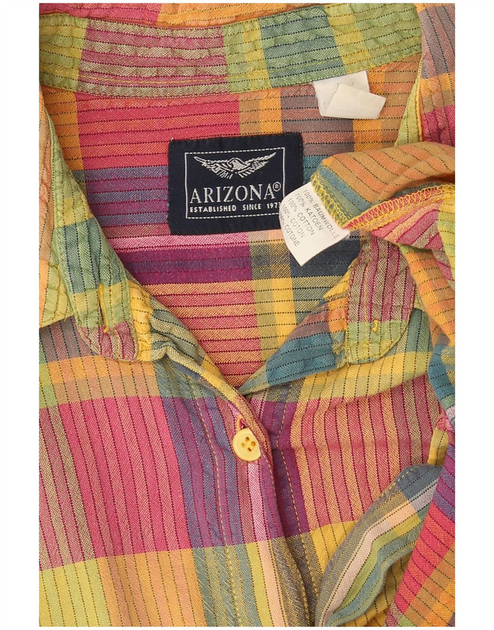 Arizona Damenhemd UK 18 XL Mehrfarbig kariert aus Baumwolle