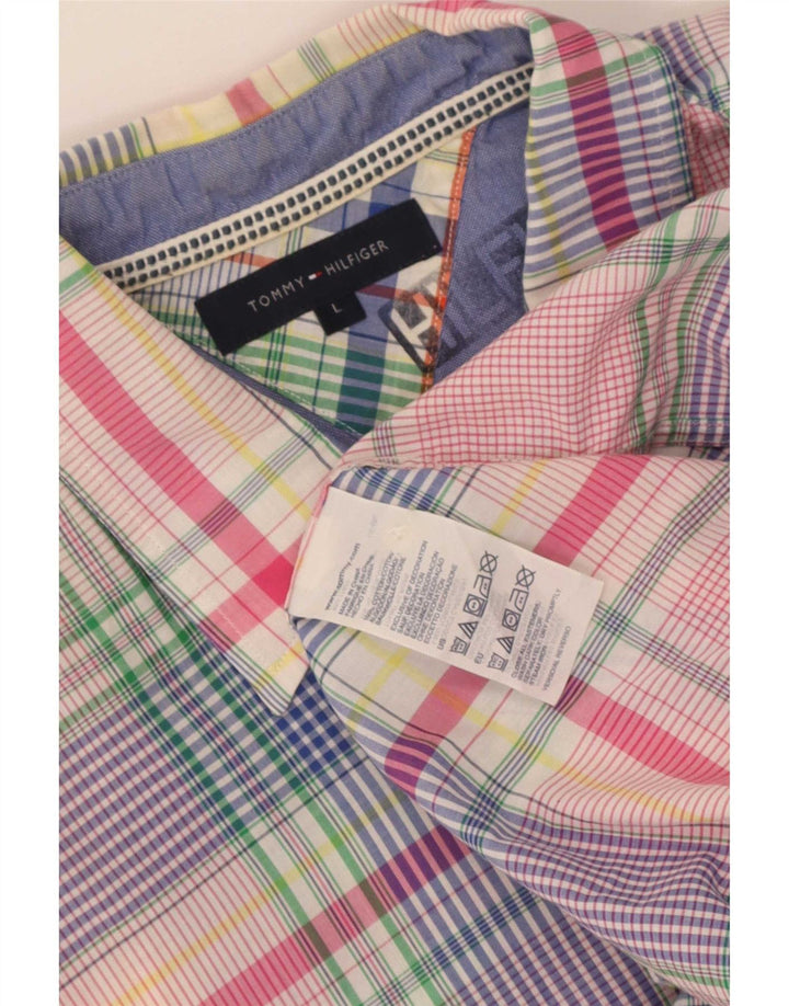 Tommy Hilfiger Herren-Kurzarmhemd, groß, mehrfarbig, kariert, Baumwolle