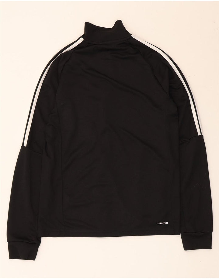 Adidas Herren Aeroready Trainingsanzug Top Jacke UK 38/40 Medium Schwarz Polyester