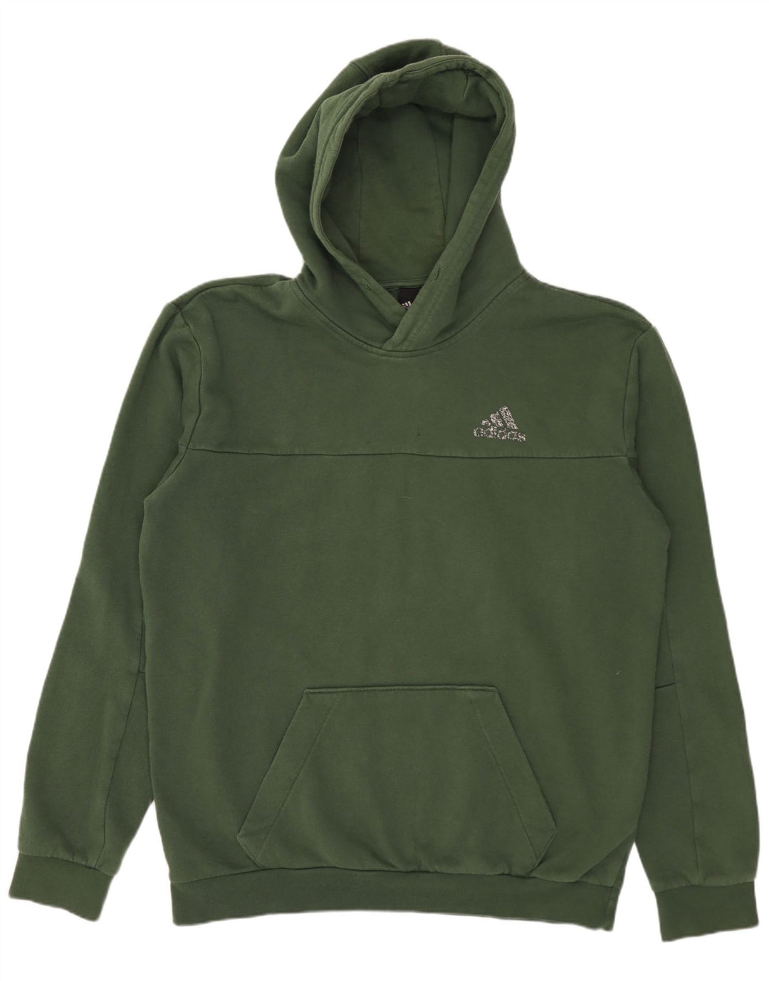 ADIDAS Herren Kapuzenpullover aus mittelgrüner Baumwolle