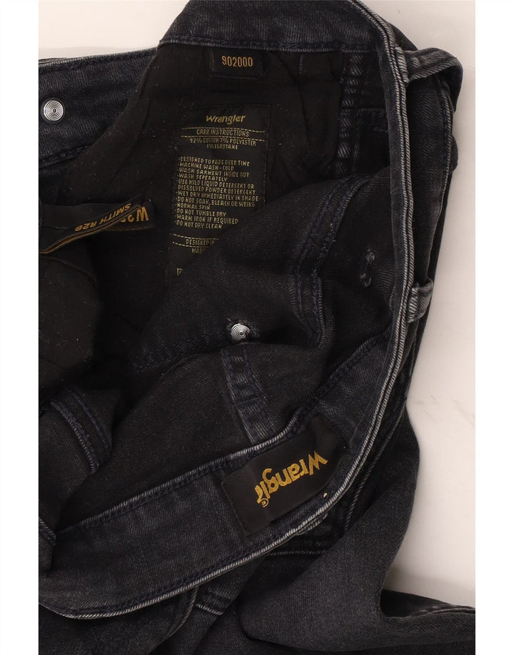 Wrangler Damen-Crop-Jeans, W32, L25, schwarze Baumwolle